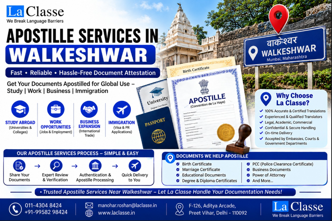 Apostille Services in Walkeshwar | Trusted Document Support!